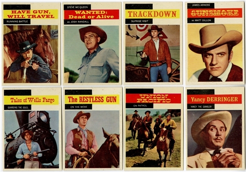 1958 Topps "T.V. Westerns" High Grade Complete Set (71)